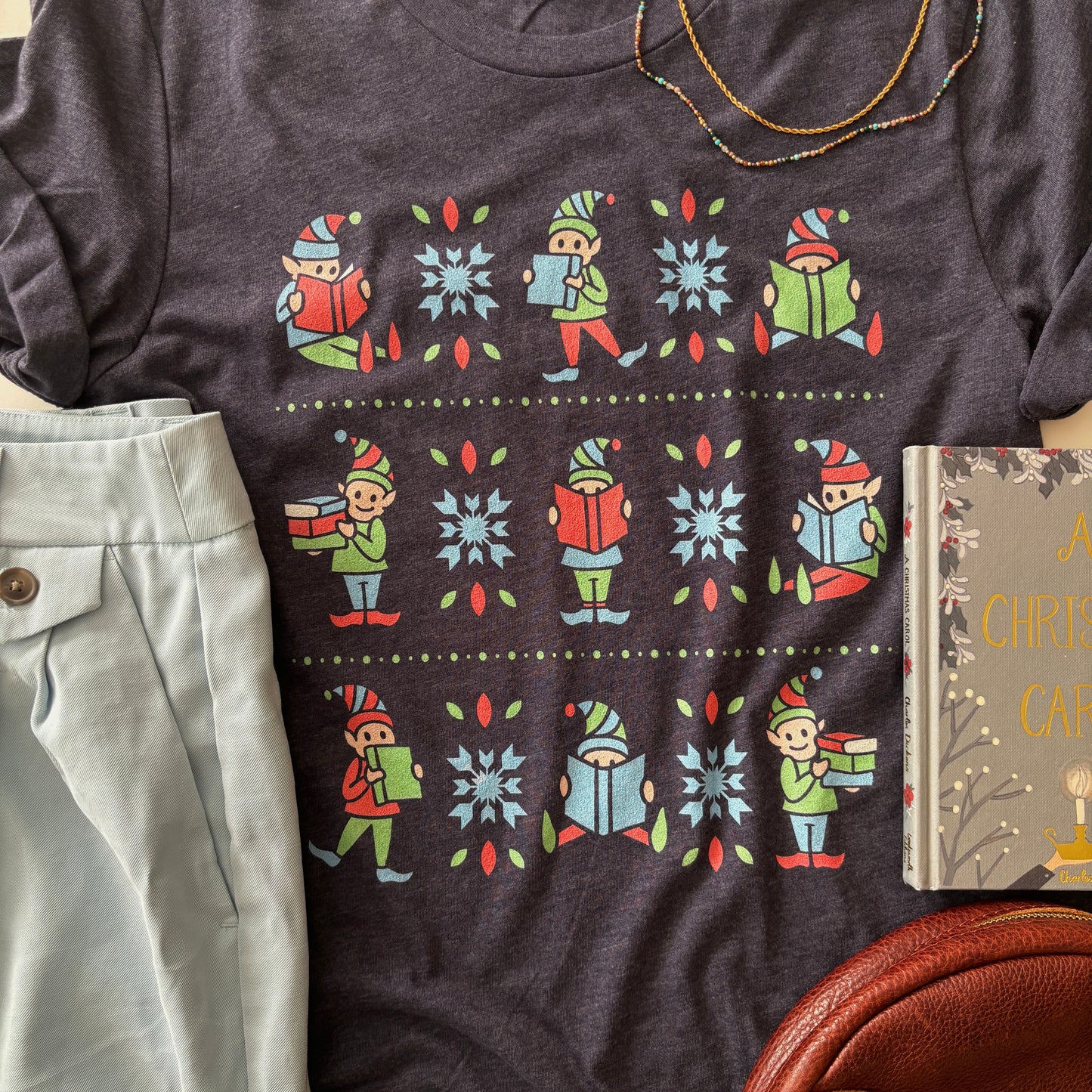 Reading Elves Tee