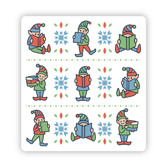 Reading Elves Sticker