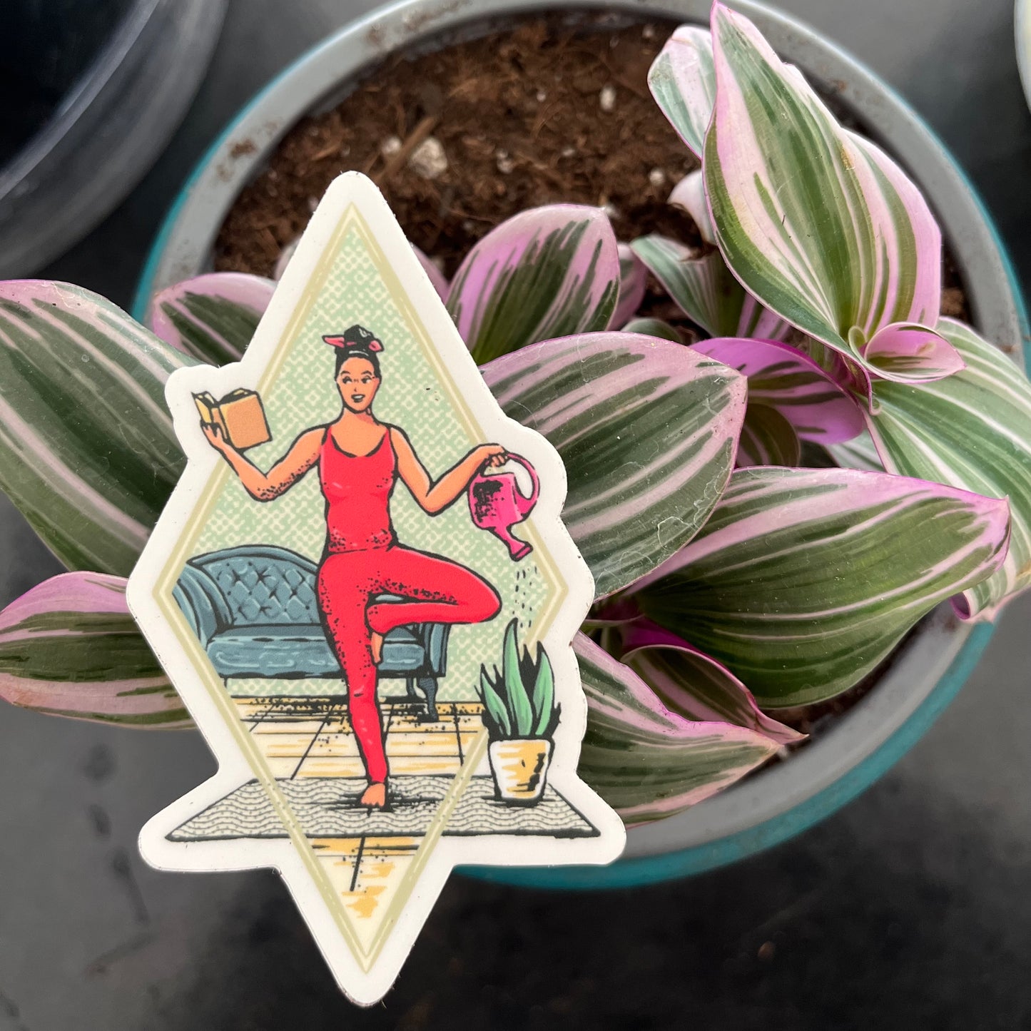 A Balanced Woman Sticker