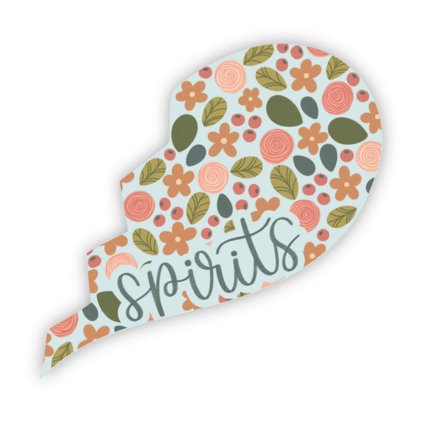 Kindred Spirits Floral Sticker