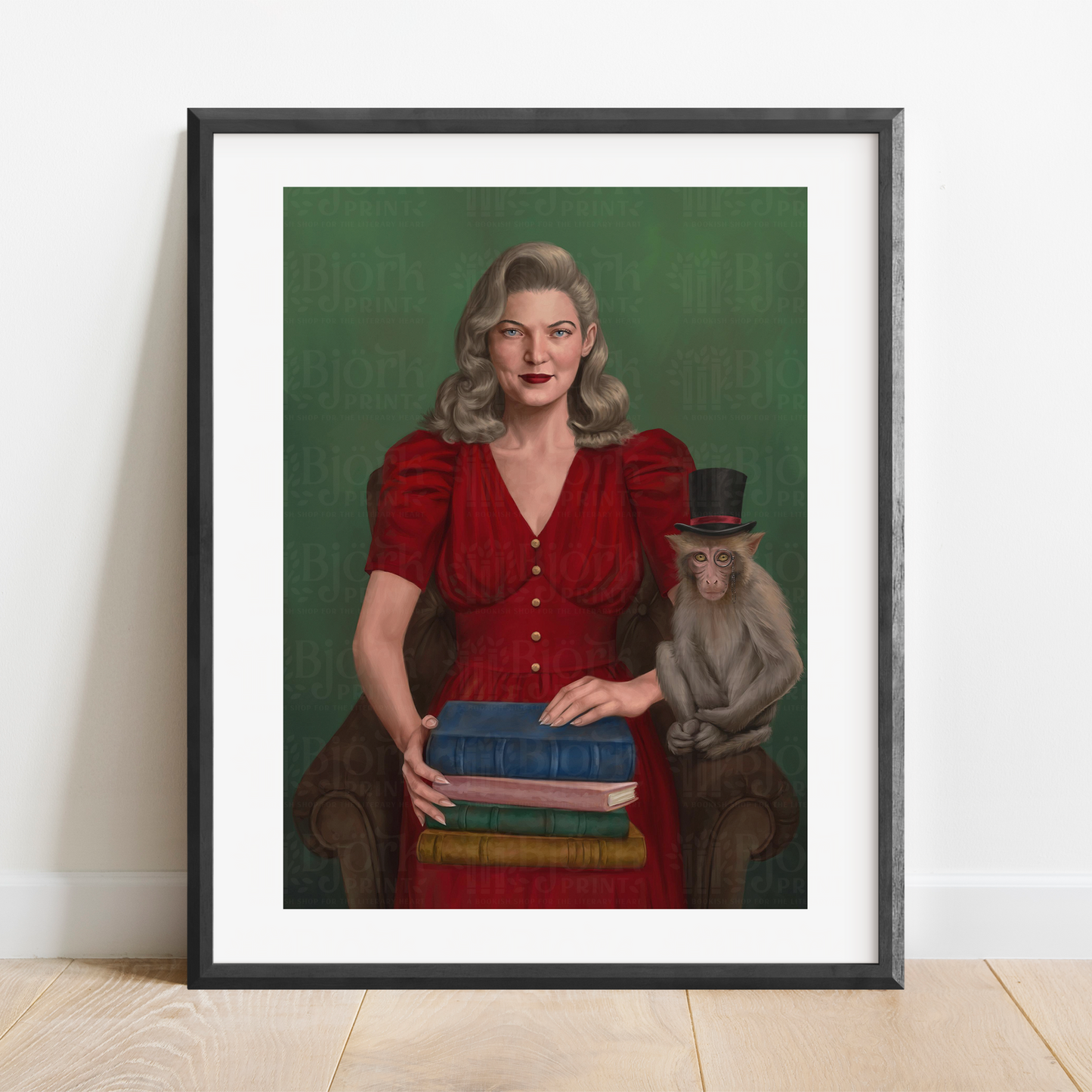A Woman and Her Books Digital Download