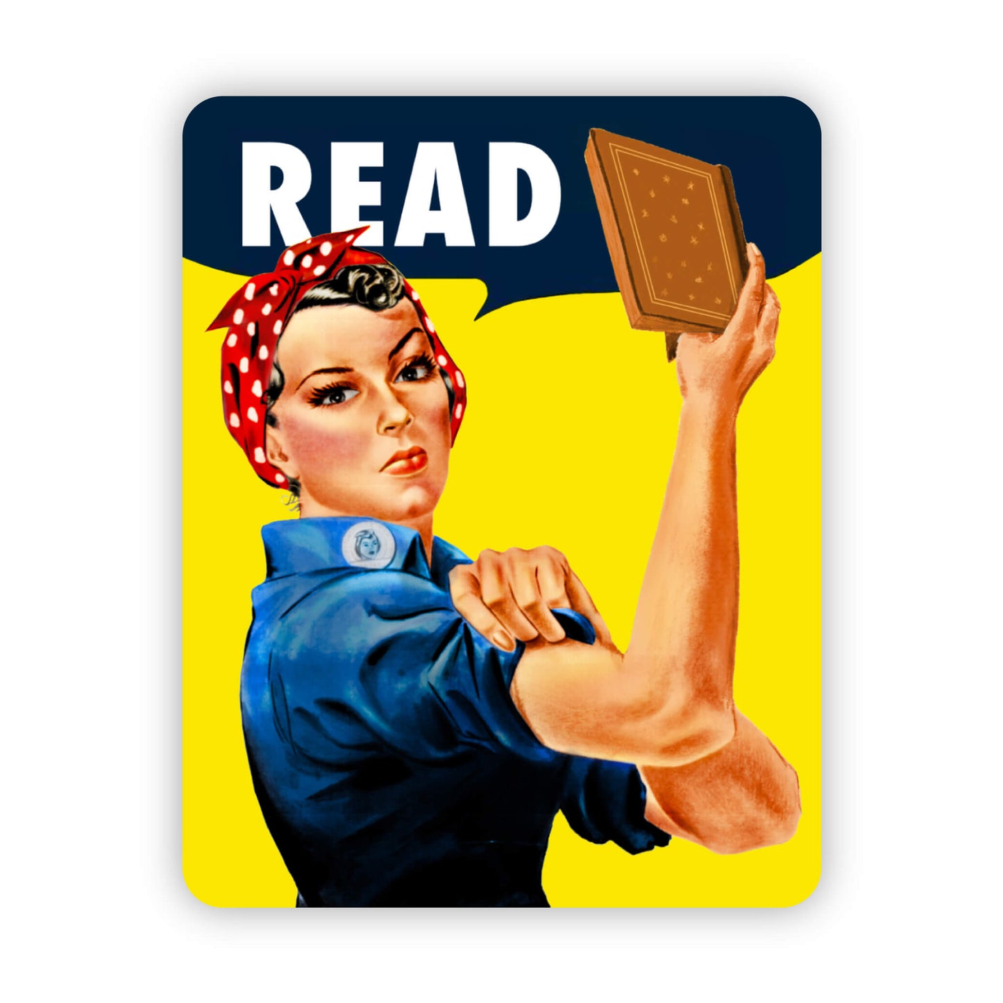 Rosie Reader Sticker