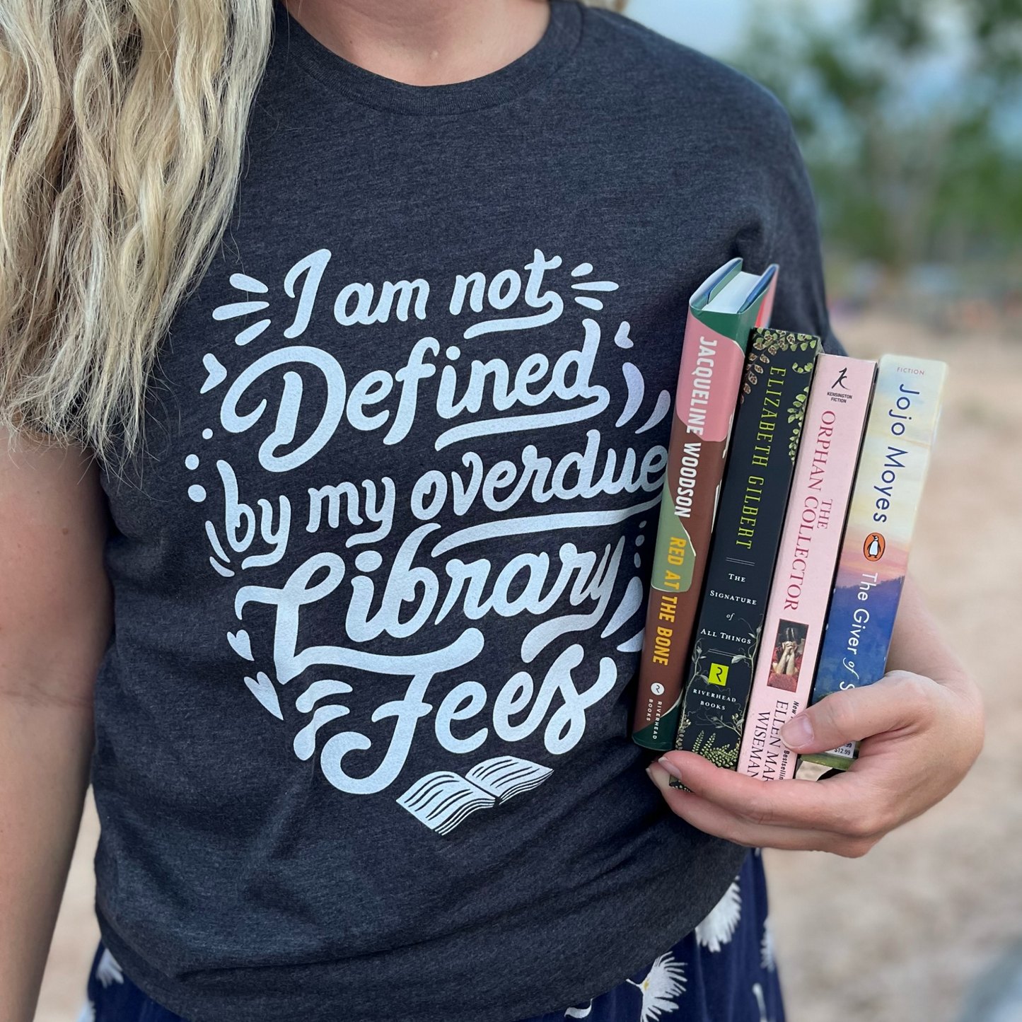 Library Mantra Tee in Navy