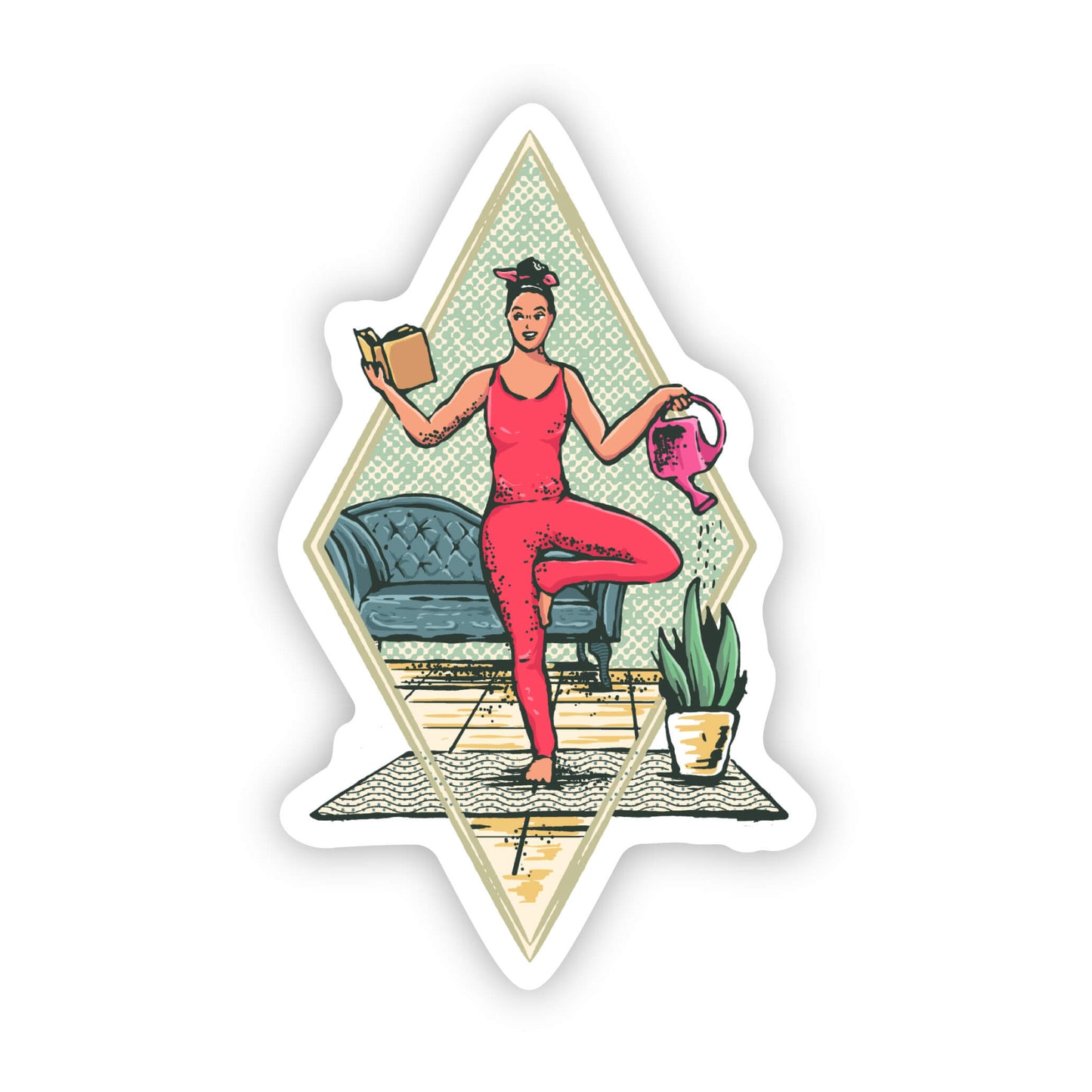 A Balanced Woman Sticker